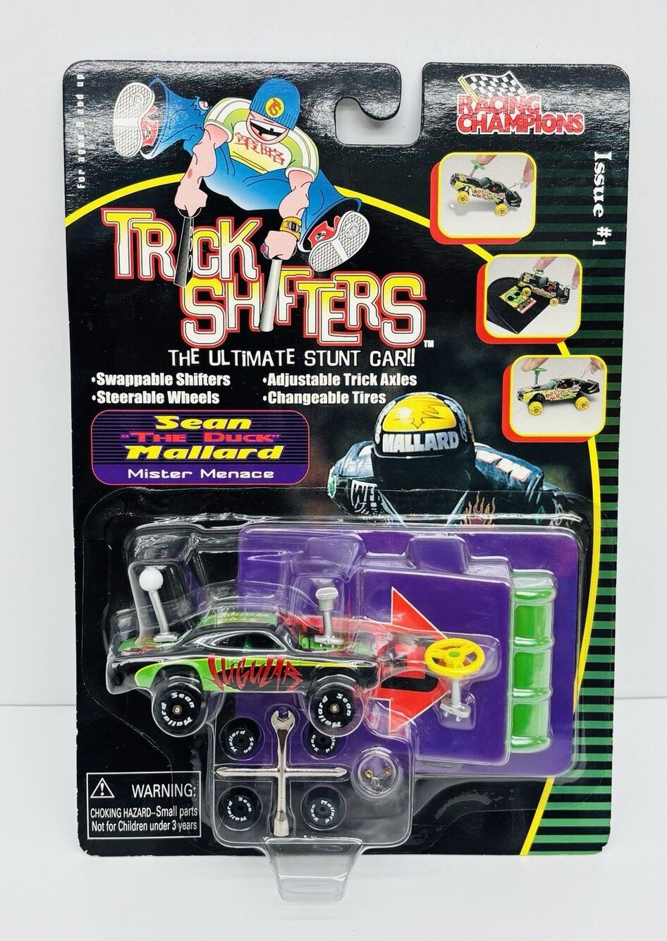 Racing Champions Trick Shifters Mister Menace Sean The Duck Mallard 1:64 Sealed